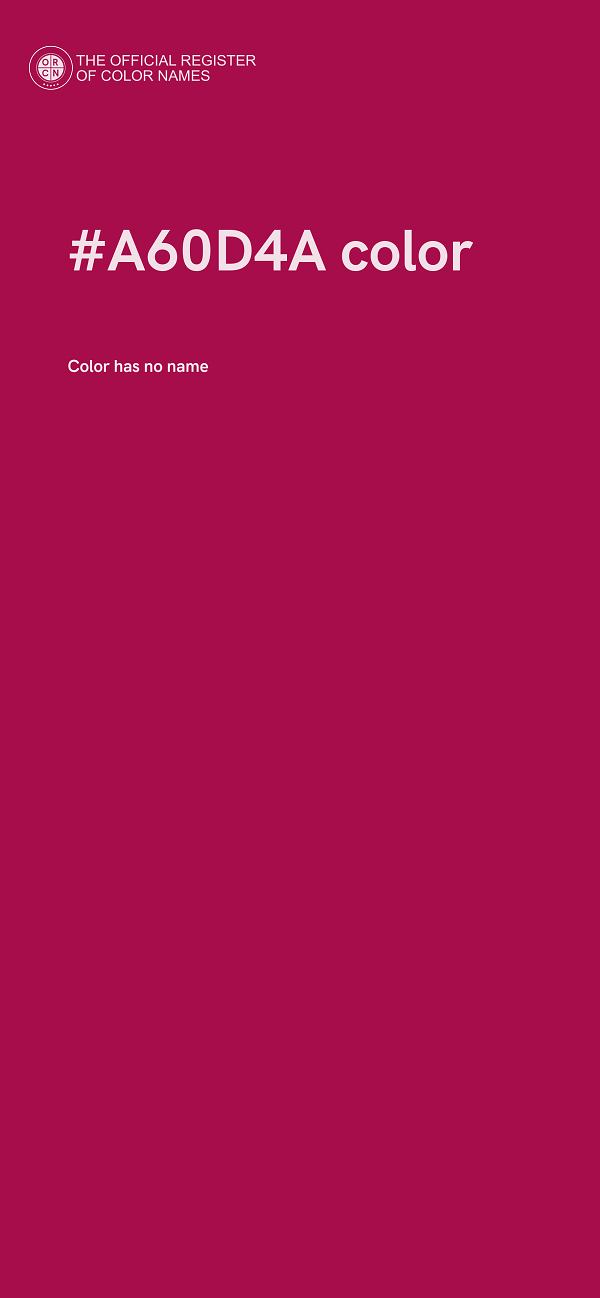 #A60D4A color image