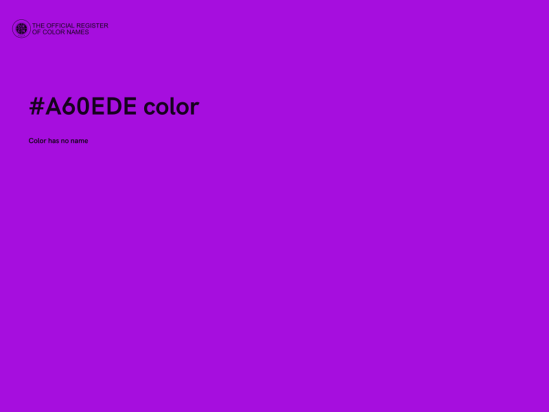 #A60EDE color image