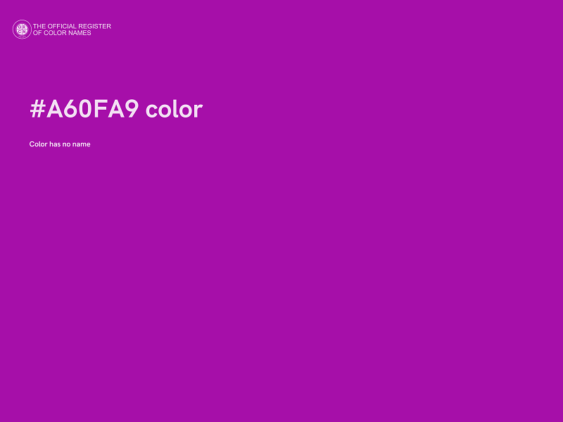 #A60FA9 color image