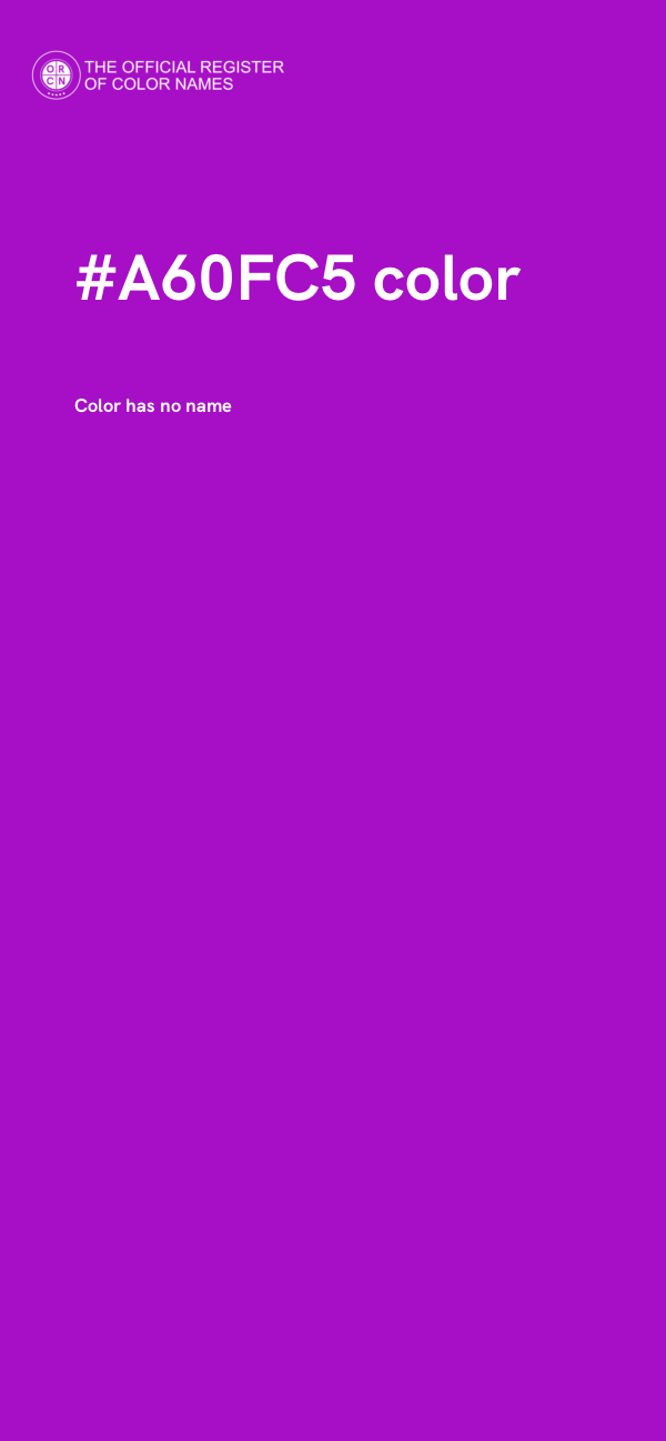 #A60FC5 color image