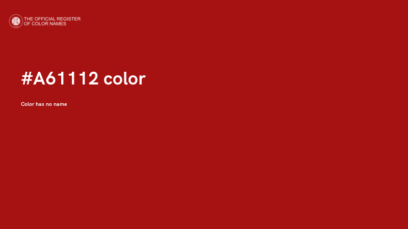 #A61112 color image