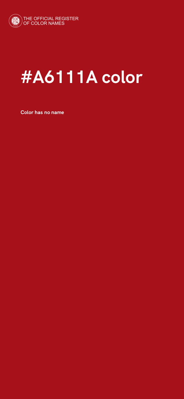 #A6111A color image
