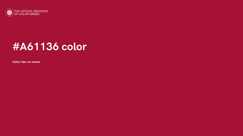 #A61136 color image