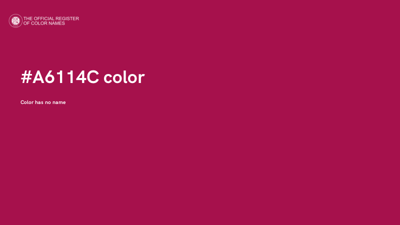 #A6114C color image