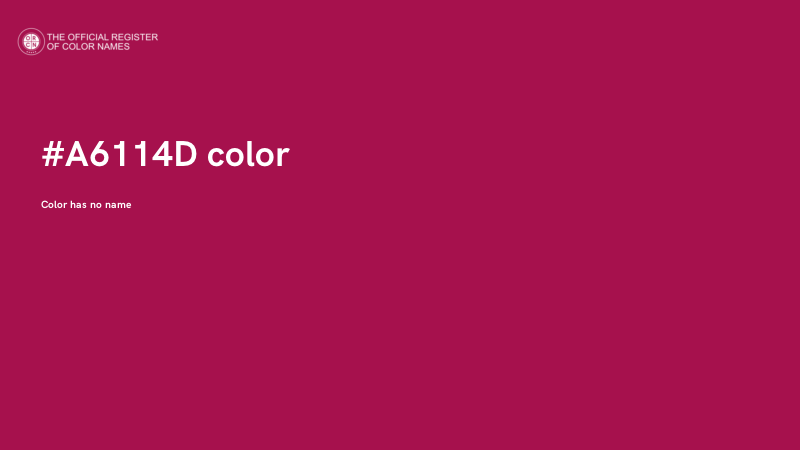 #A6114D color image