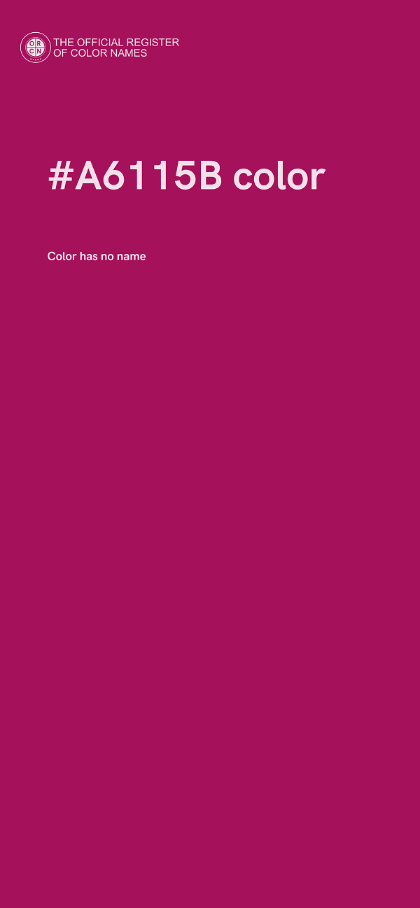 #A6115B color image