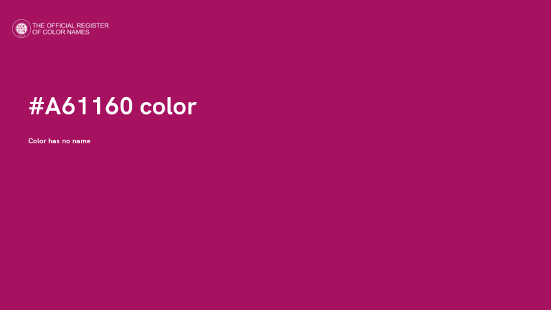#A61160 color image