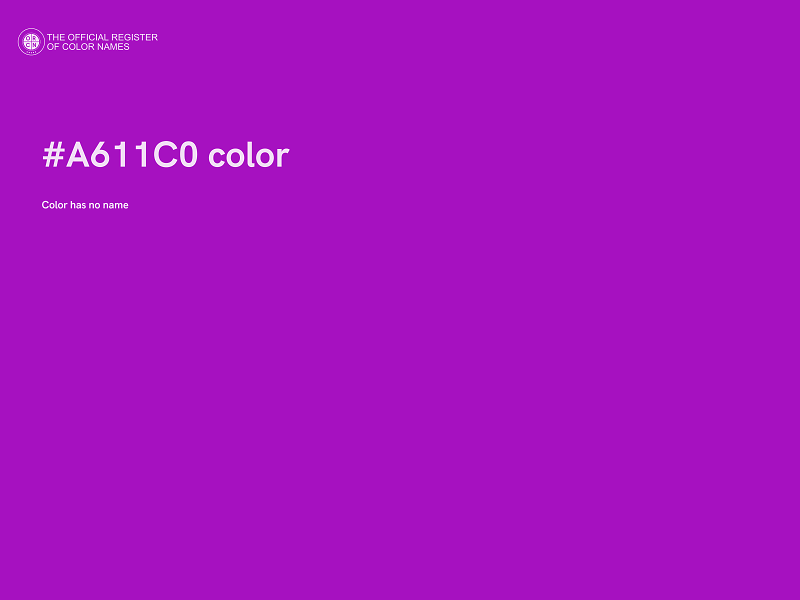#A611C0 color image