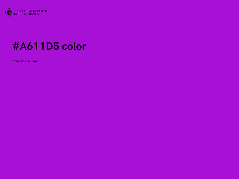 #A611D5 color image