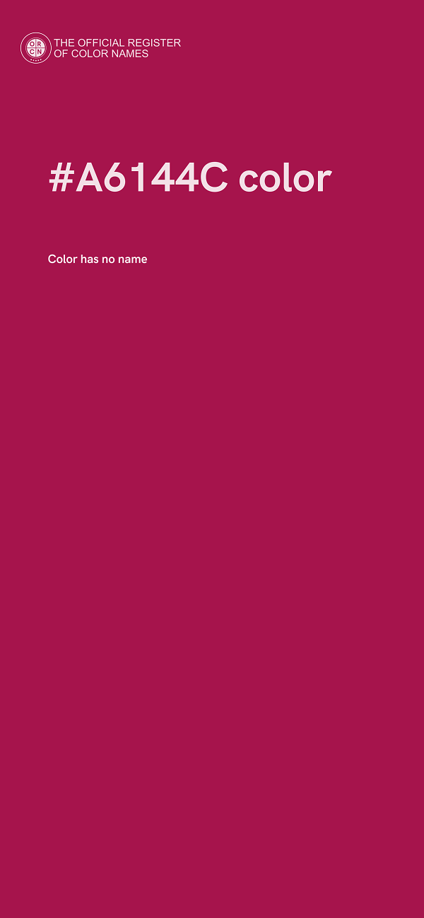 #A6144C color image