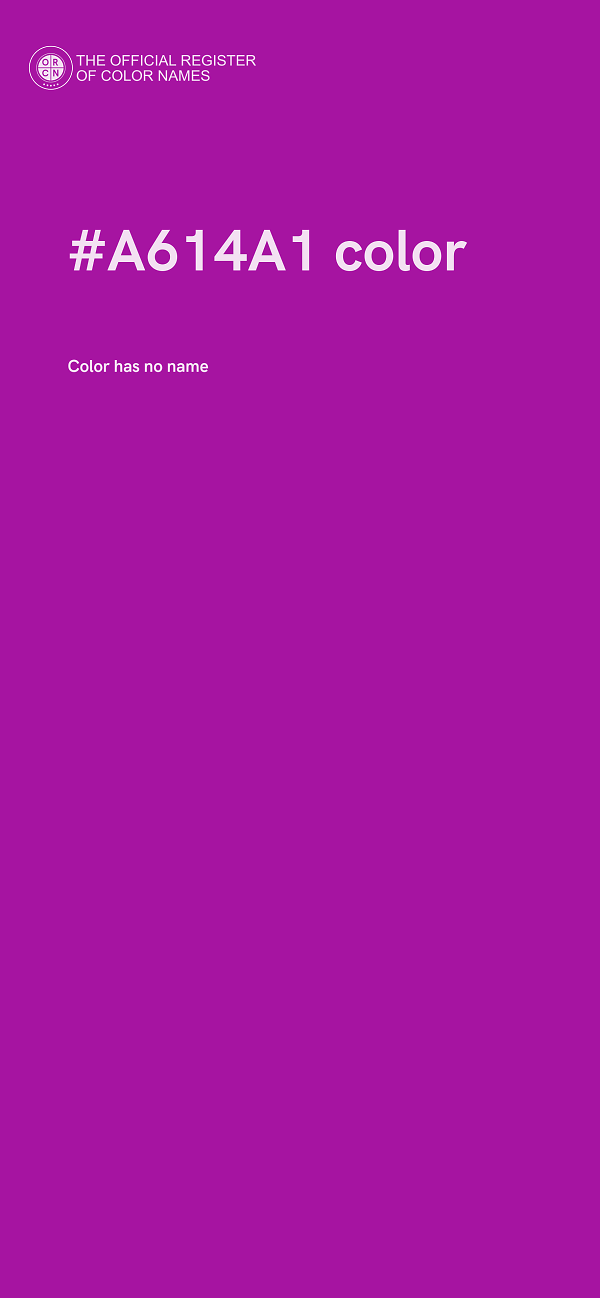 #A614A1 color image