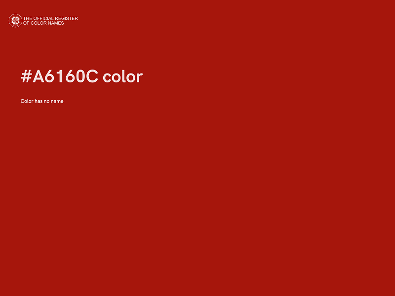#A6160C color image
