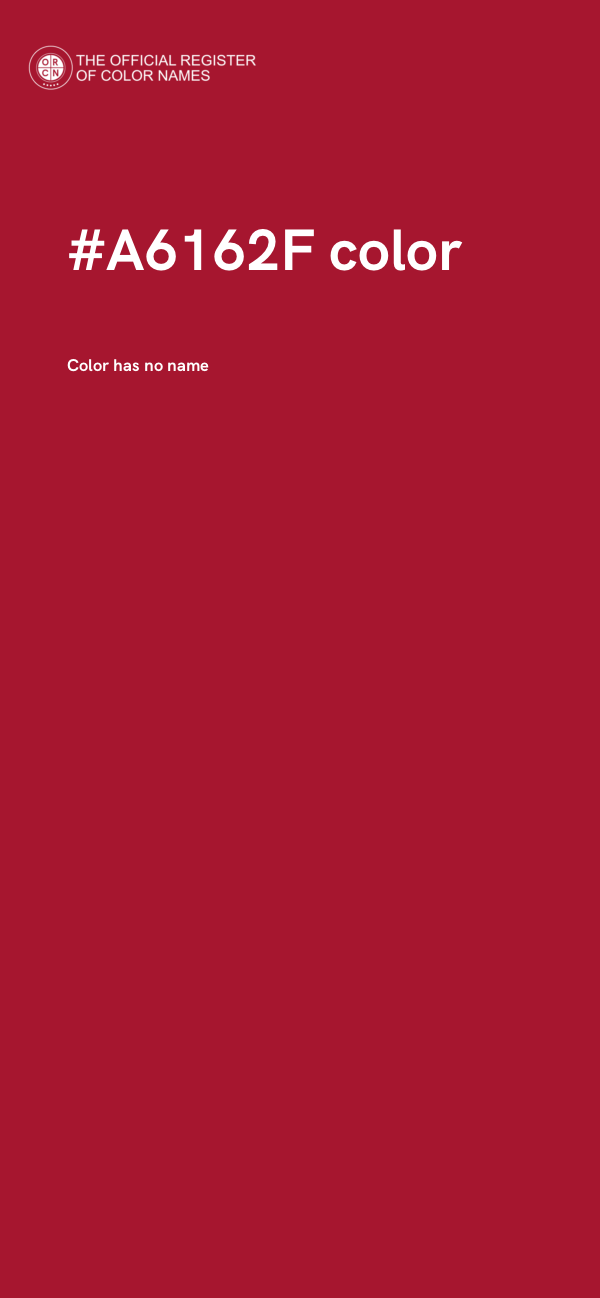 #A6162F color image