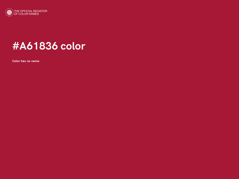 #A61836 color image