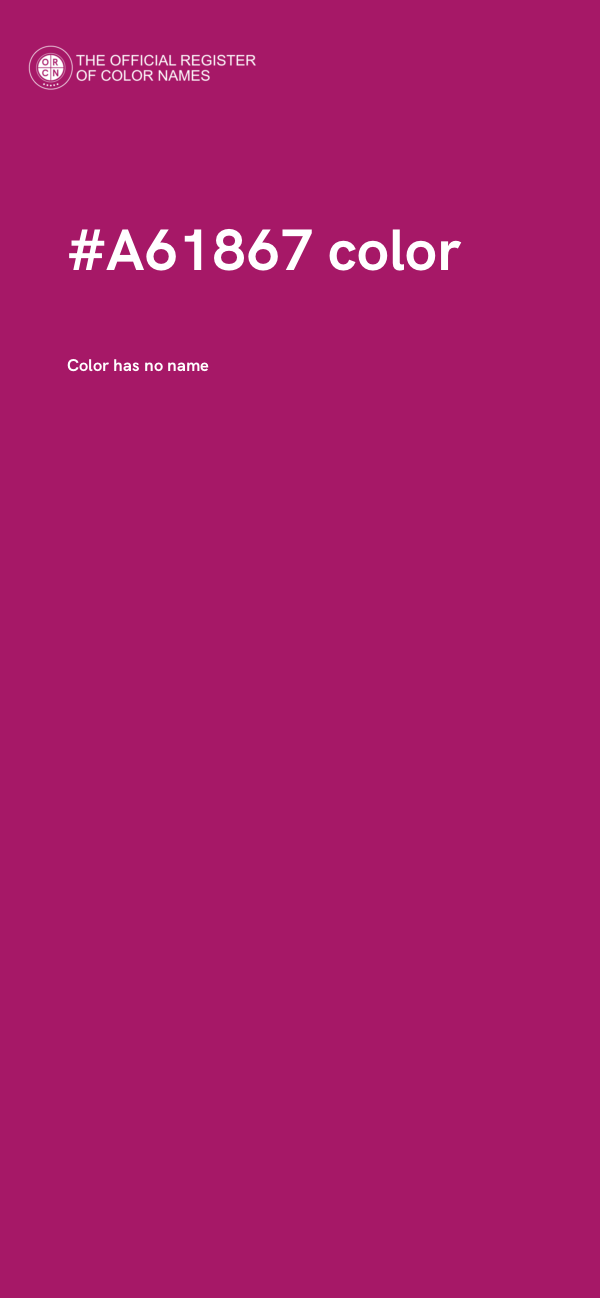 #A61867 color image