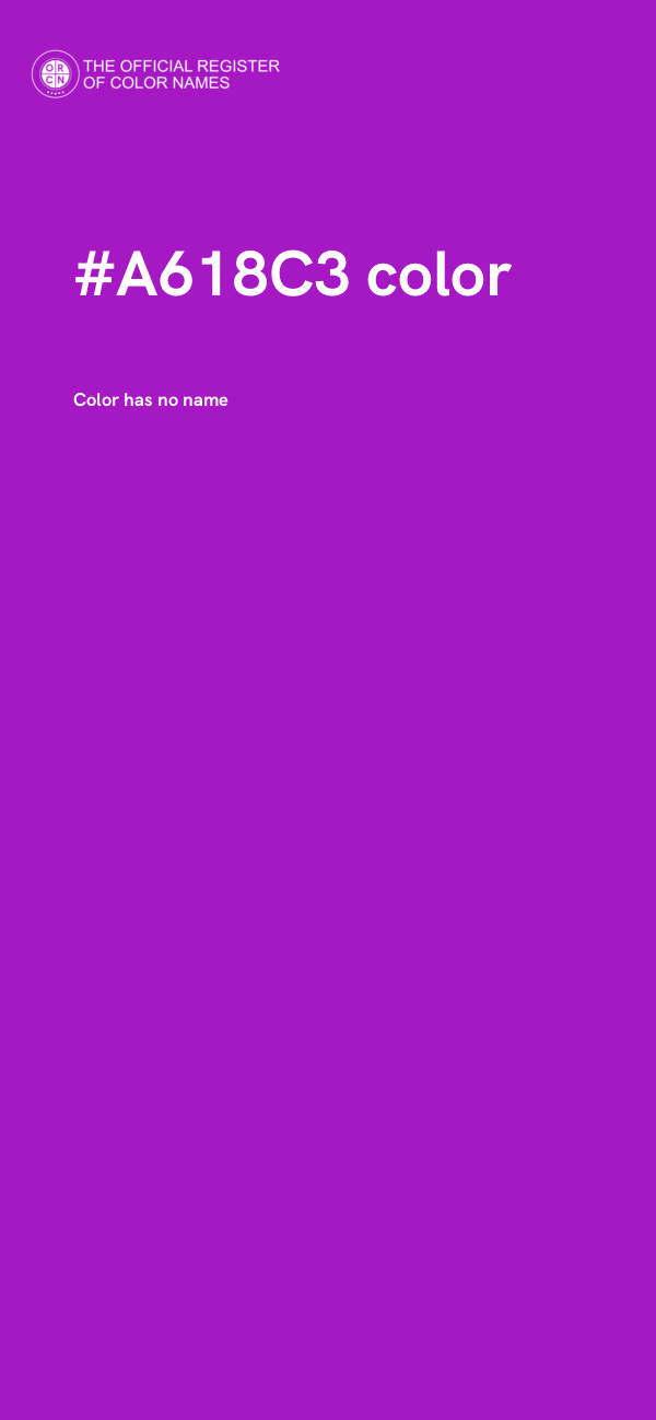 #A618C3 color image