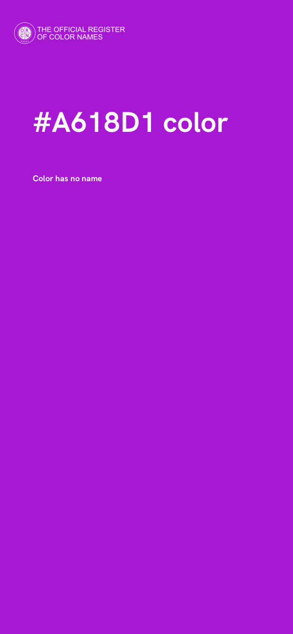 #A618D1 color image