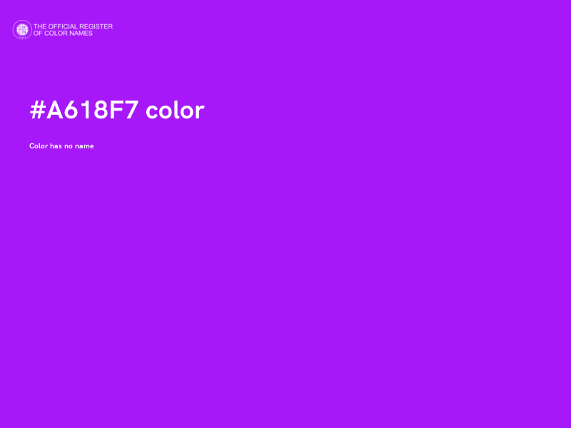 #A618F7 color image