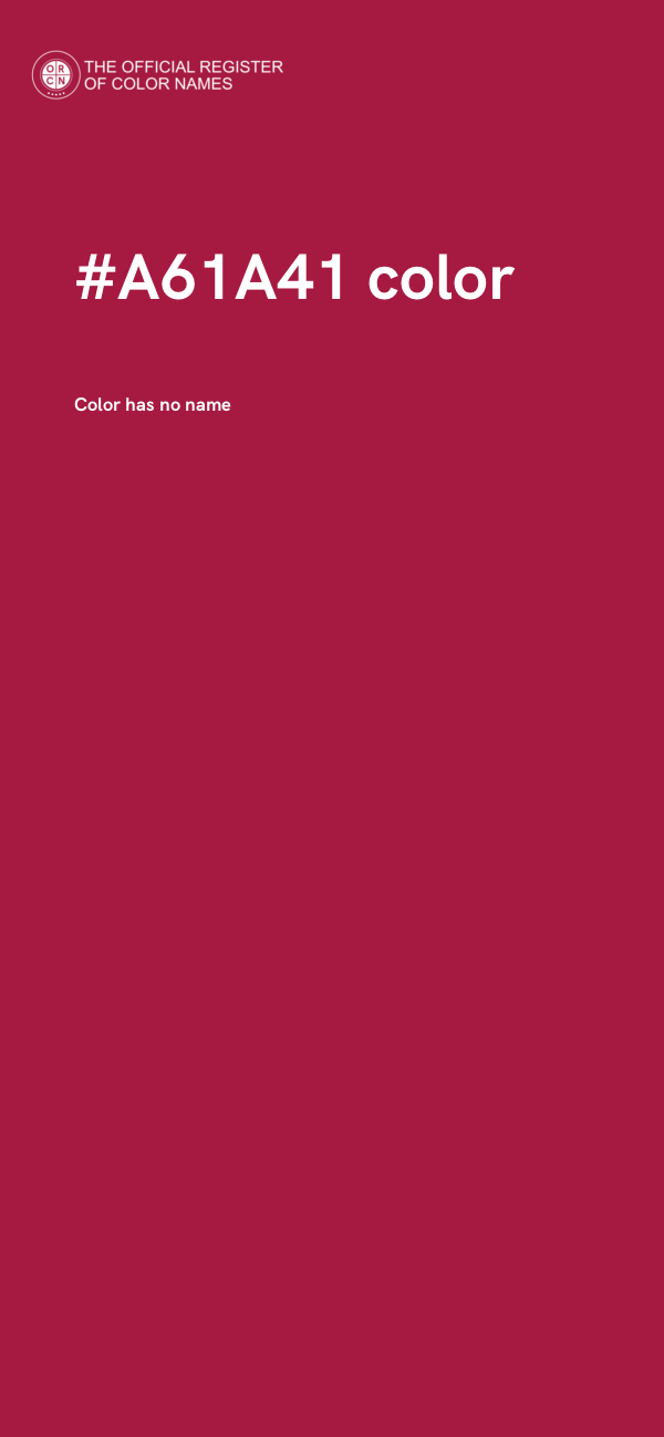 #A61A41 color image