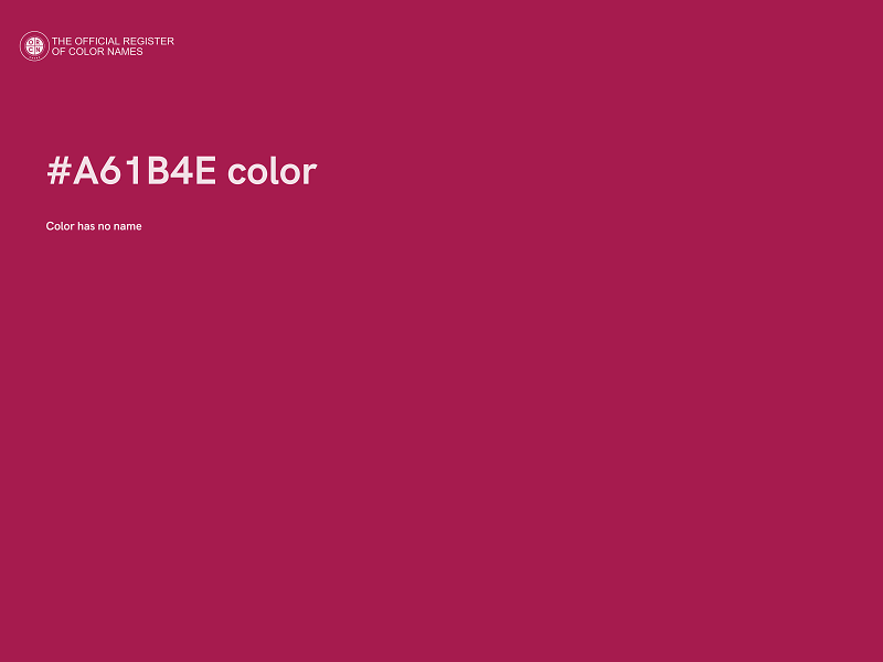 #A61B4E color image