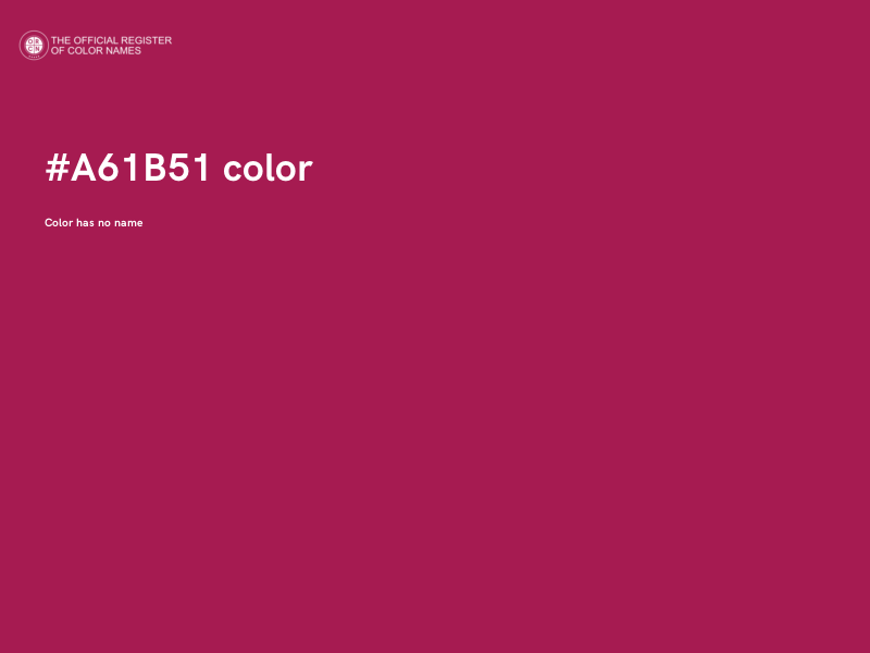 #A61B51 color image