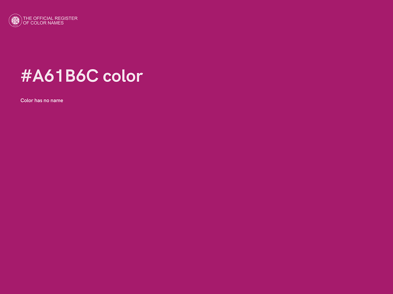 #A61B6C color image
