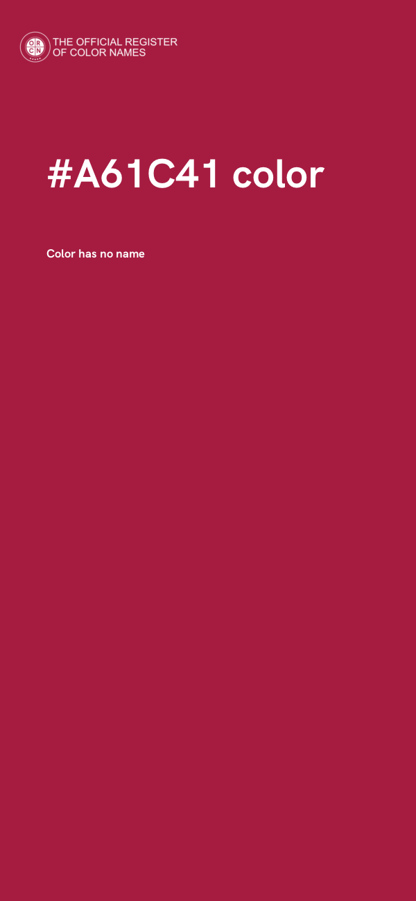 #A61C41 color image