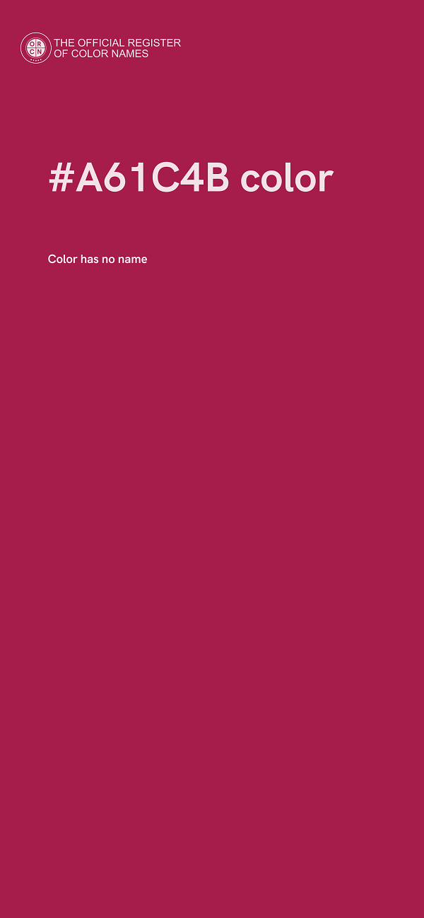 #A61C4B color image