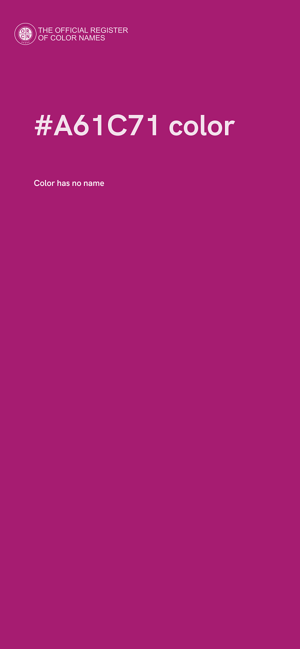#A61C71 color image