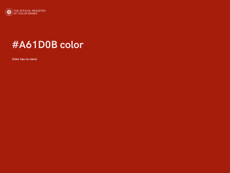 #A61D0B color image