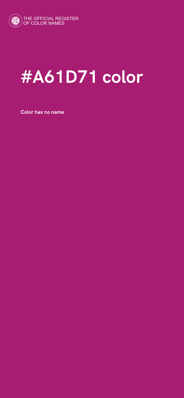 #A61D71 color image