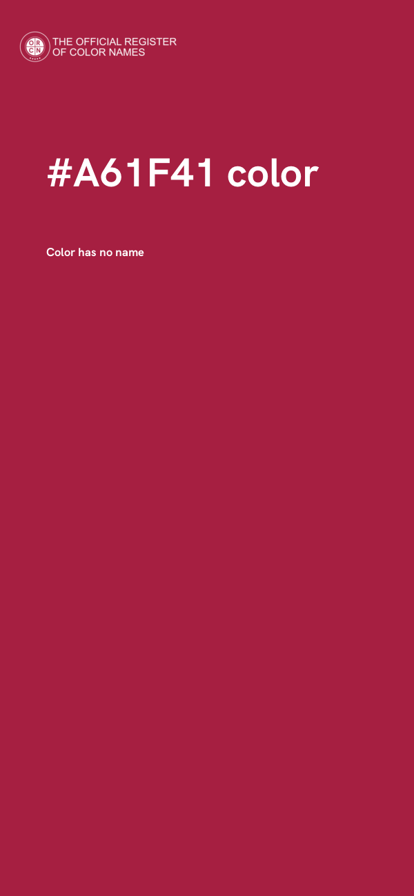 #A61F41 color image