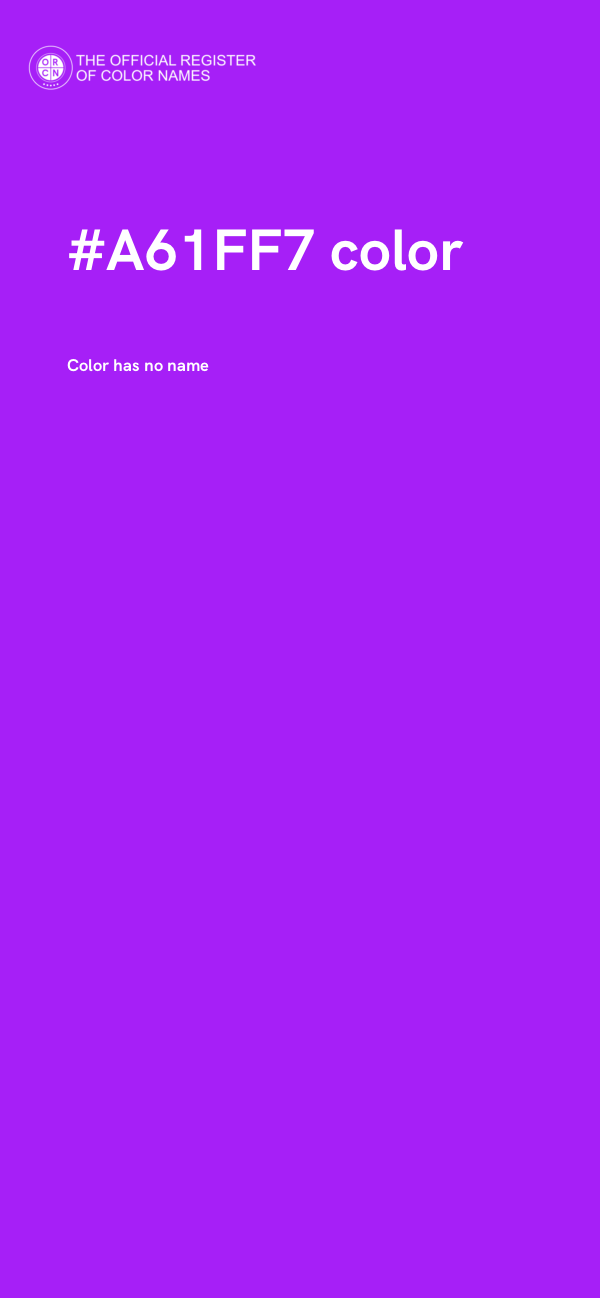 #A61FF7 color image