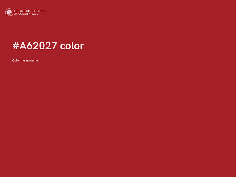 #A62027 color image