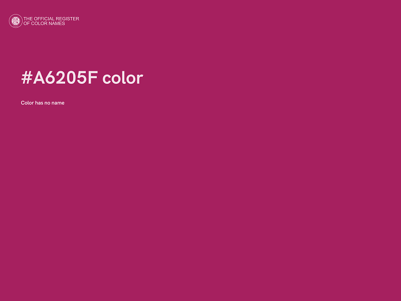 #A6205F color image