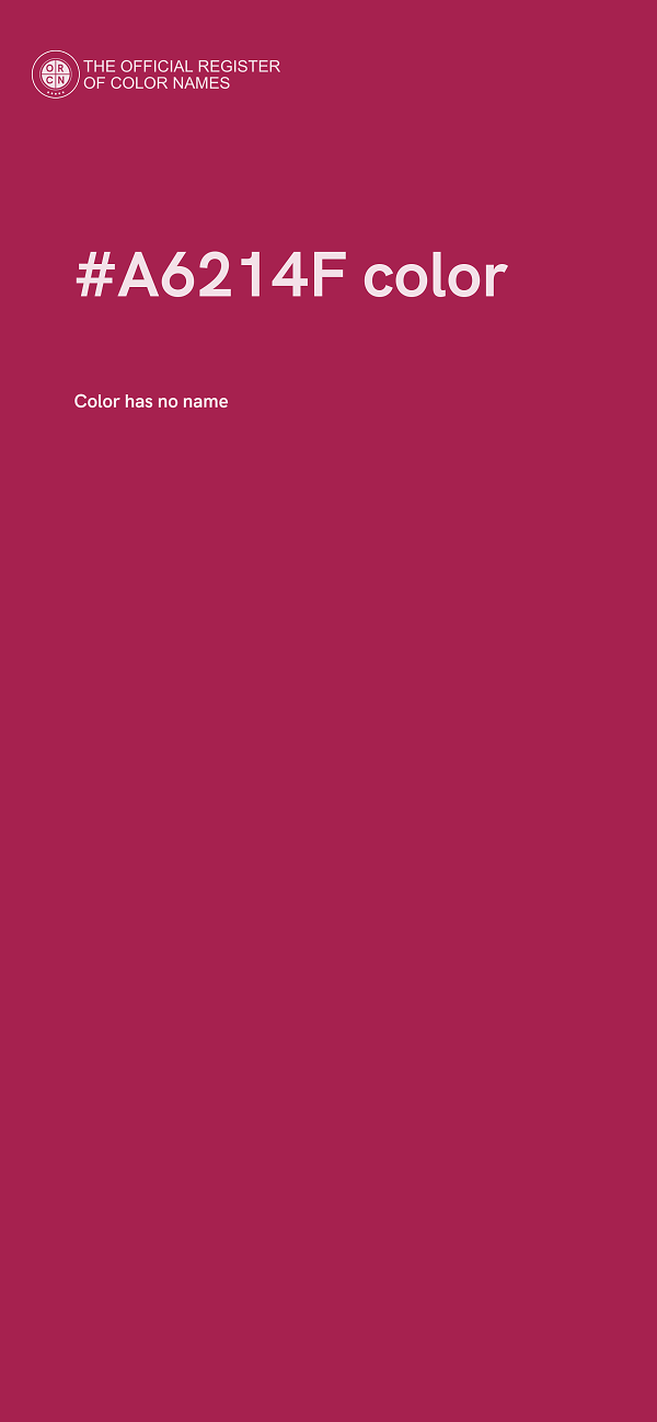 #A6214F color image