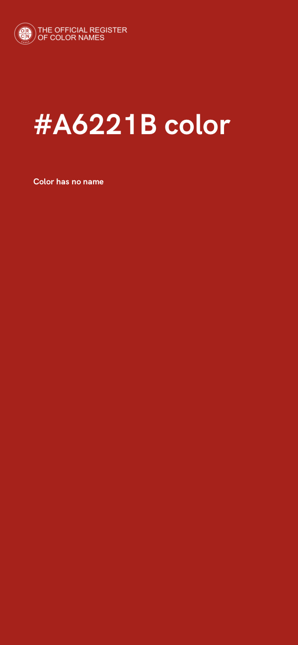 #A6221B color image