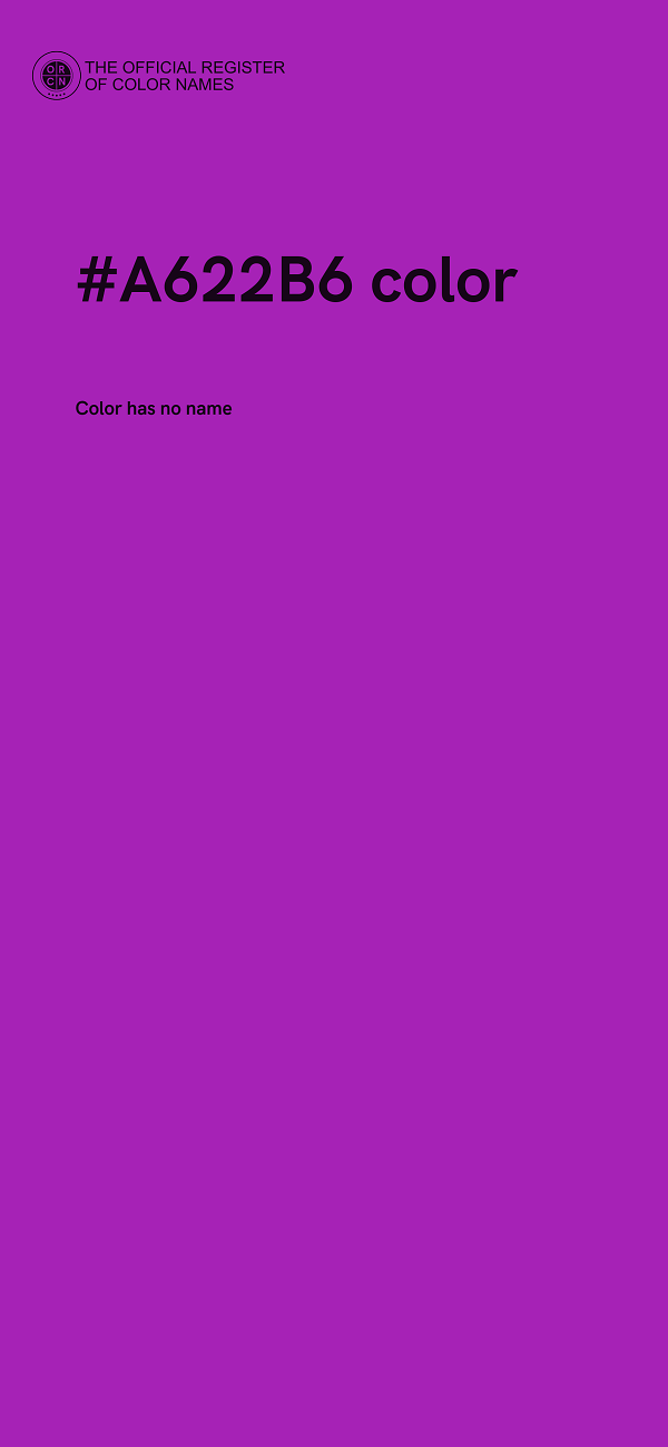 #A622B6 color image