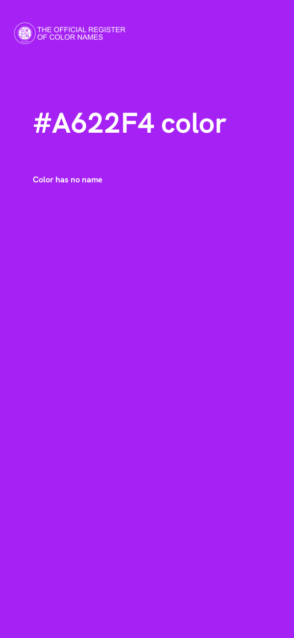 #A622F4 color image