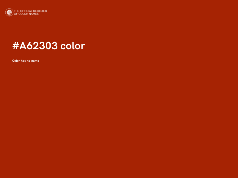#A62303 color image