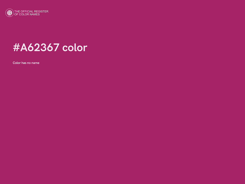 #A62367 color image