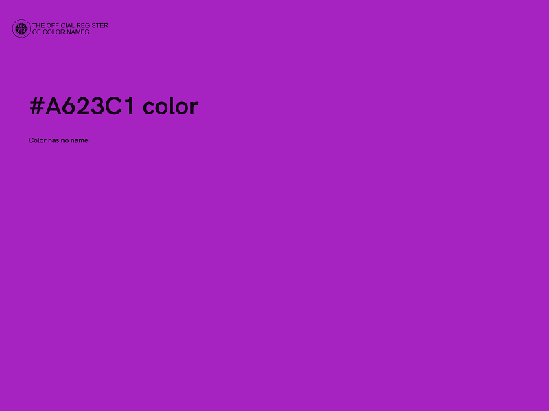 #A623C1 color image