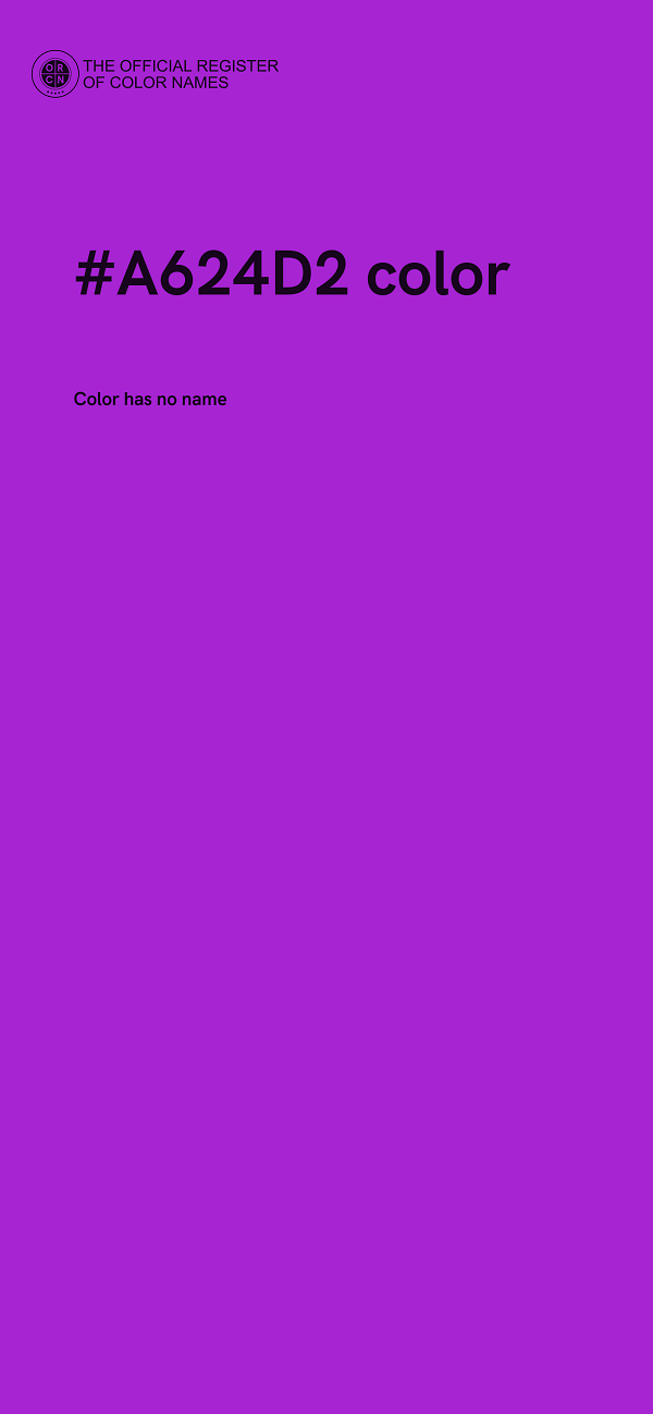 #A624D2 color image