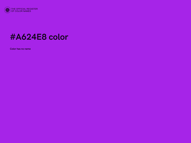 #A624E8 color image