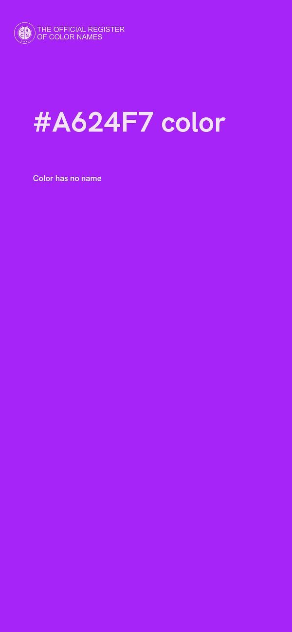 #A624F7 color image