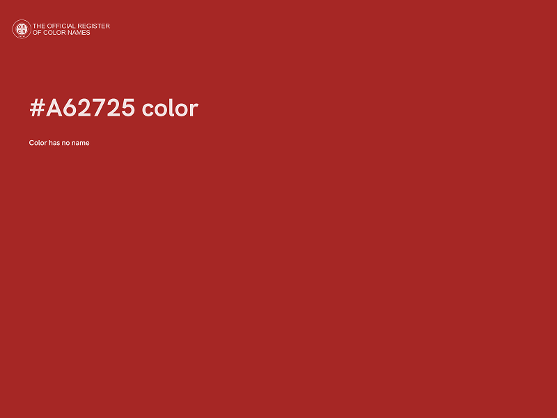 #A62725 color image