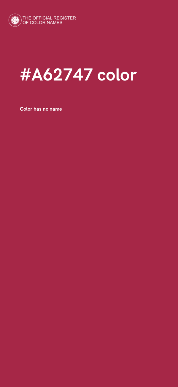 #A62747 color image