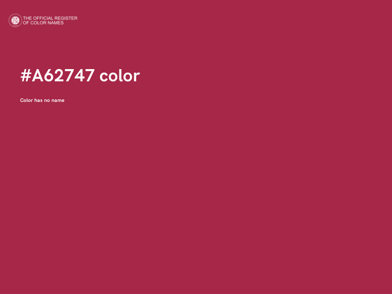 #A62747 color image