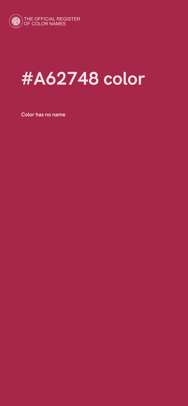 #A62748 color image