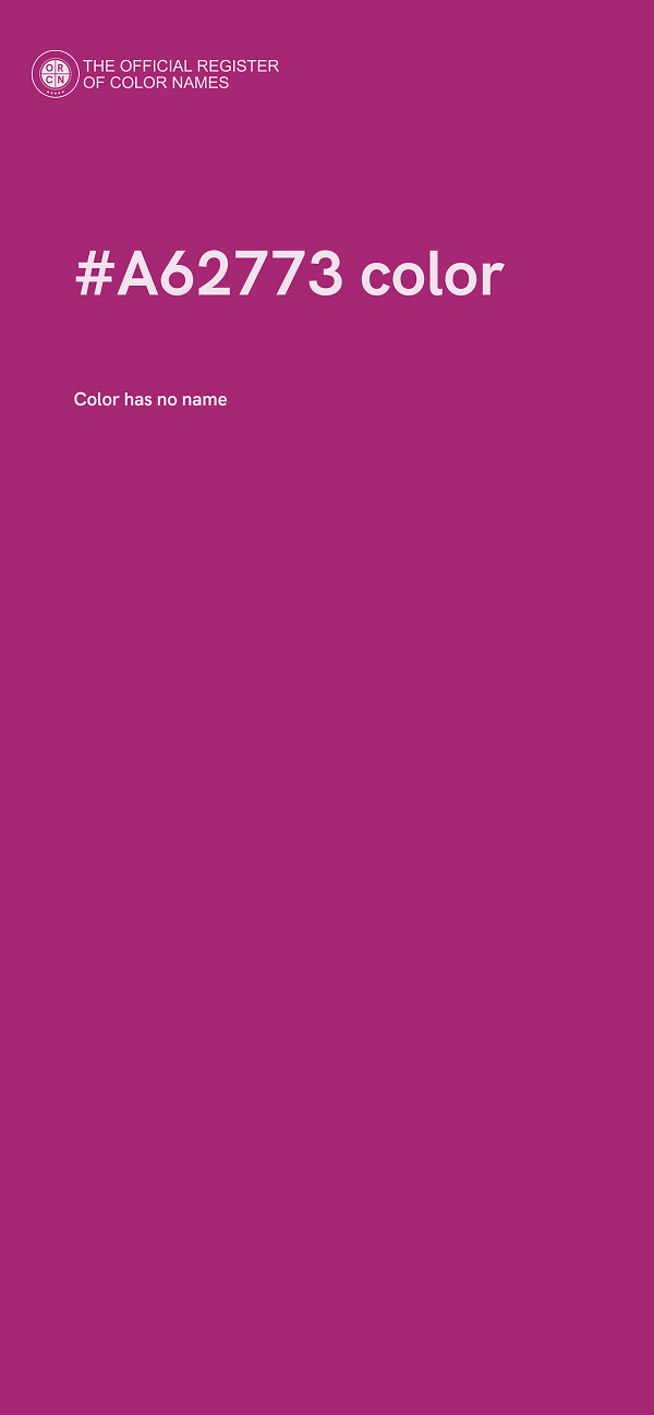 #A62773 color image
